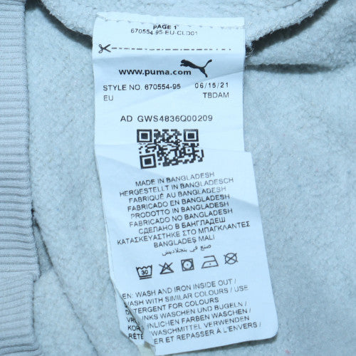 Puma Men's Grey Crew Neck Pullover Sweatshirt Size S