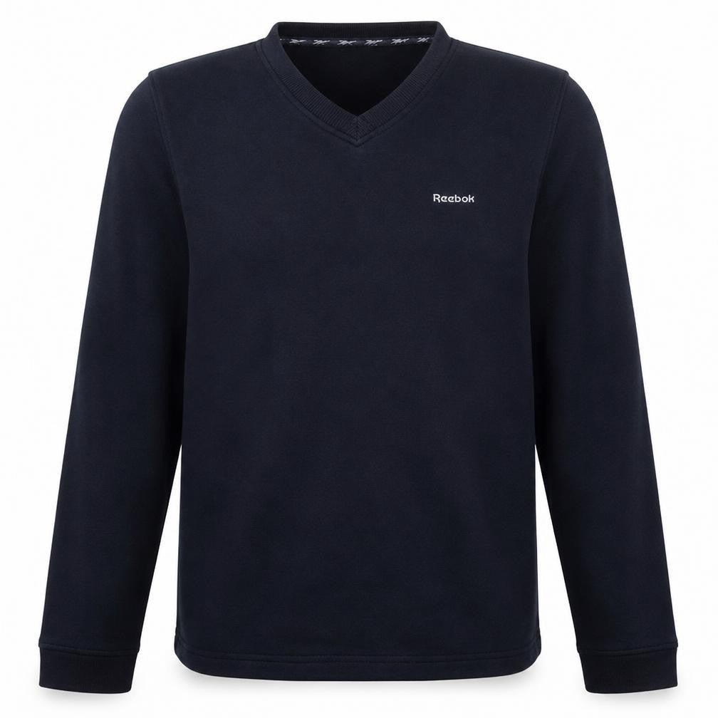Reebok Unisex Black V-Neck Pullover Sweatshirt S