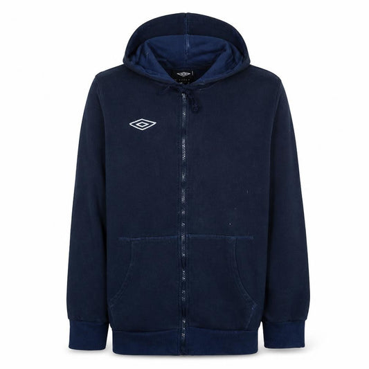 Umbro Men's Blue Full Zip Hooded Sweatshirt L Regular Fit