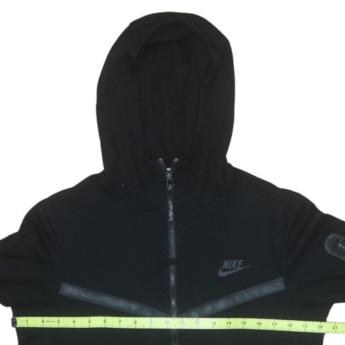 Nike Men's Black Full Zip Hoodie Fleece S Regular Fit