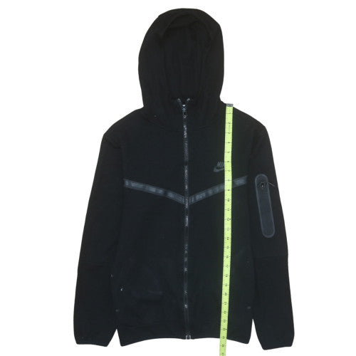 Nike Men's Black Full Zip Hoodie Fleece S Regular Fit