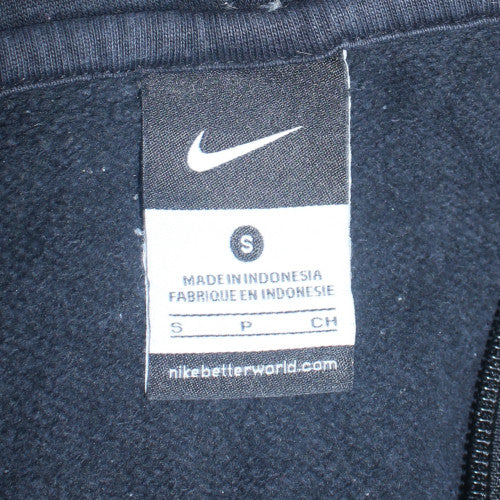 Nike Men's Black Full Zip Hoodie Size S Fleece Sweatshirt