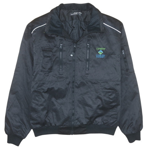 James & Nicholson Men’s Black XL Bomber Jacket Crew Workwear Outdoor