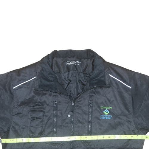 James & Nicholson Men’s Black XL Bomber Jacket Crew Workwear Outdoor