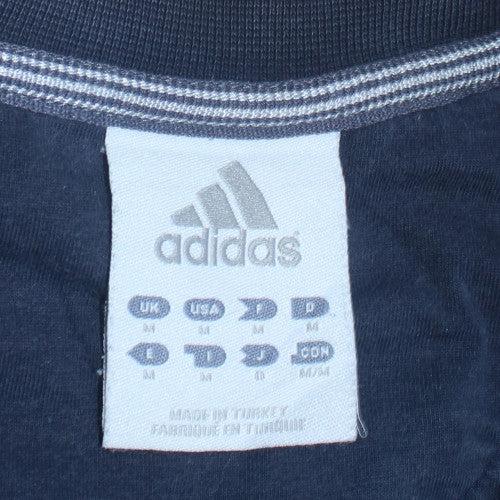 Adidas Men's Blue Pullover Crew Neck Sweatshirt Size M