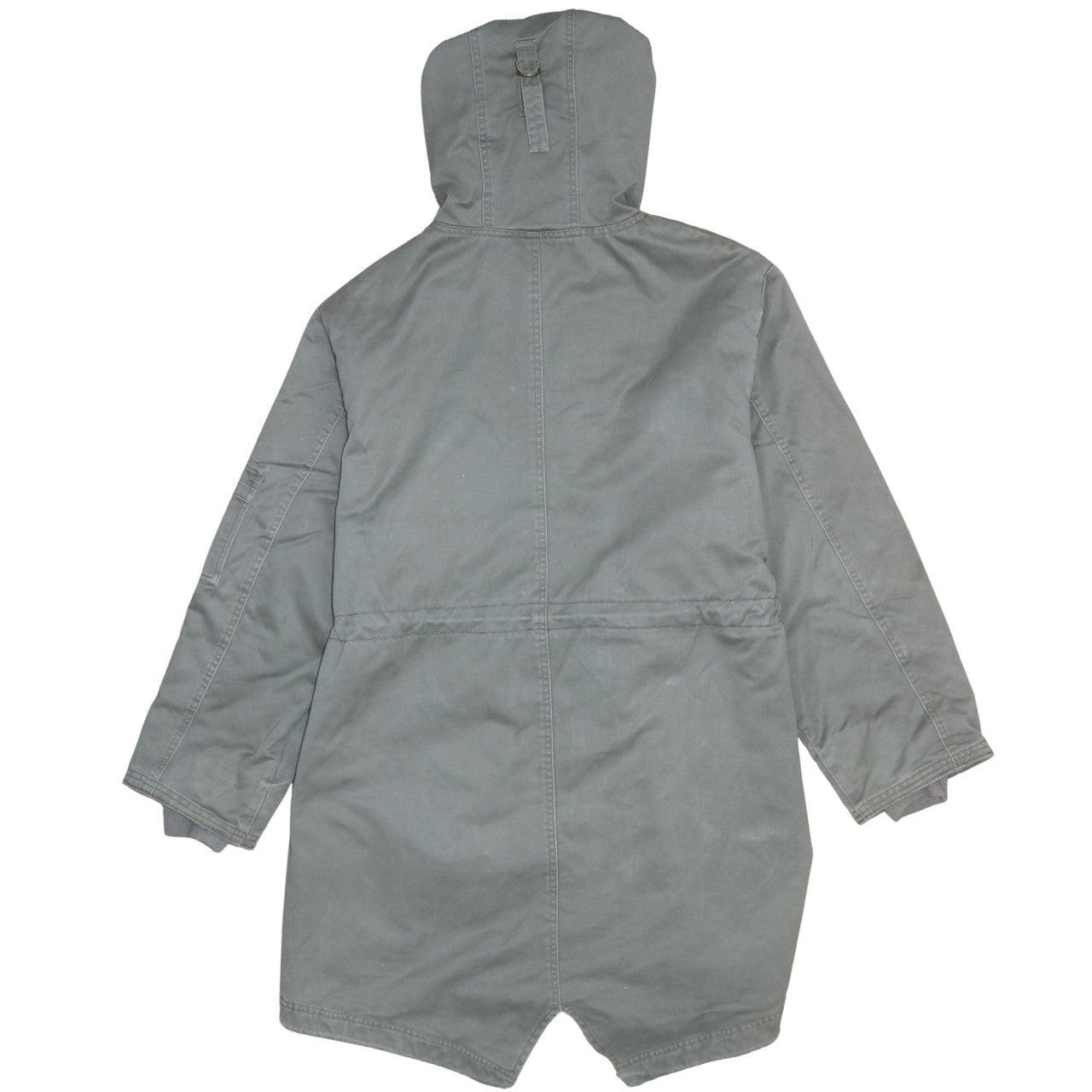 Next Women’s Green Hooded Parka Coat Size 18 Lined Quilted Long