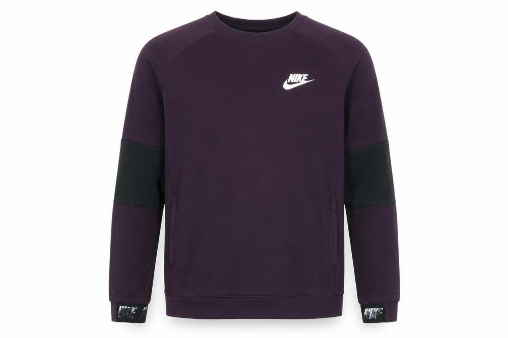 Nike Men's Purple Pullover Sweatshirt M Regular Fit Crew Neck