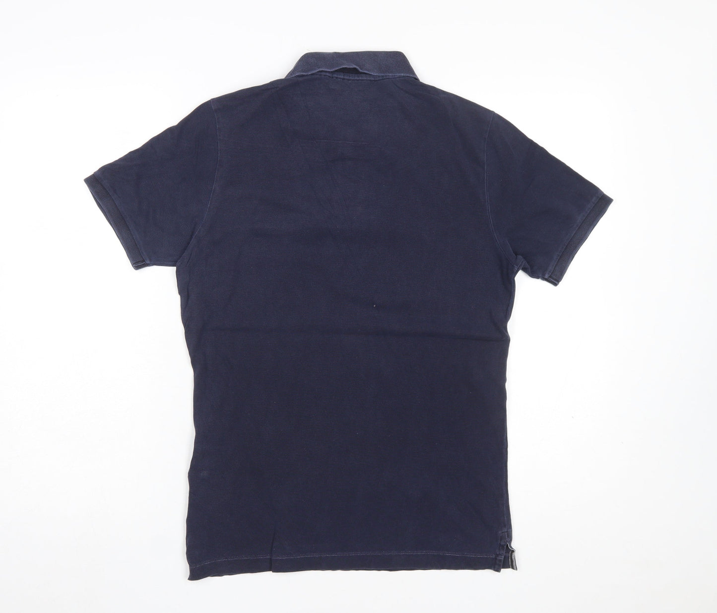 Stone Island Men's Blue Slim Fit Cotton Polo Shirt Size S