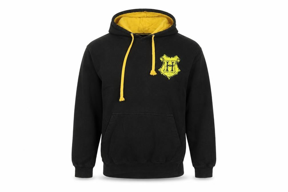 AWDis Men’s Black Harry Potter Hogwarts Pullover Hoodie Small