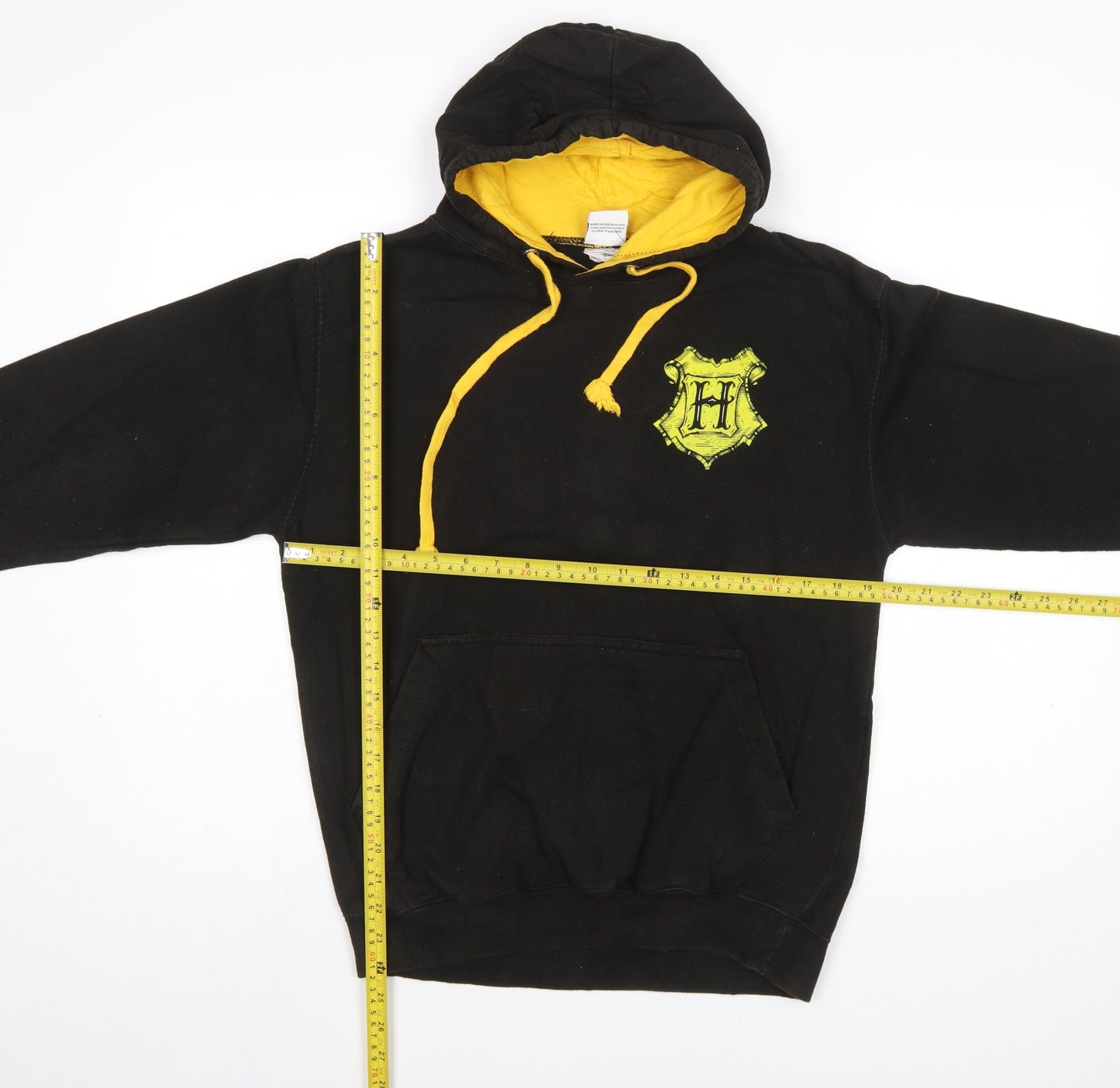 AWDis Men’s Black Harry Potter Hogwarts Pullover Hoodie Small