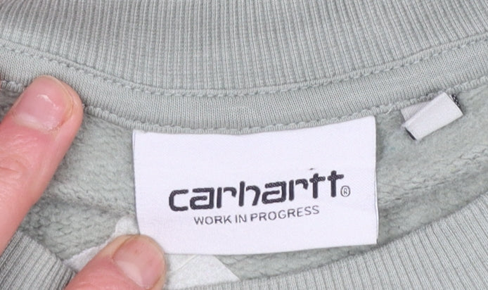 Carhartt WIP Women's Green Chester Sweatshirt M Crew Neck Pullover