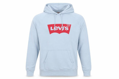 Levi's Men's Blue Pullover Hoodie Size S Graphic Logo Sweatshirt