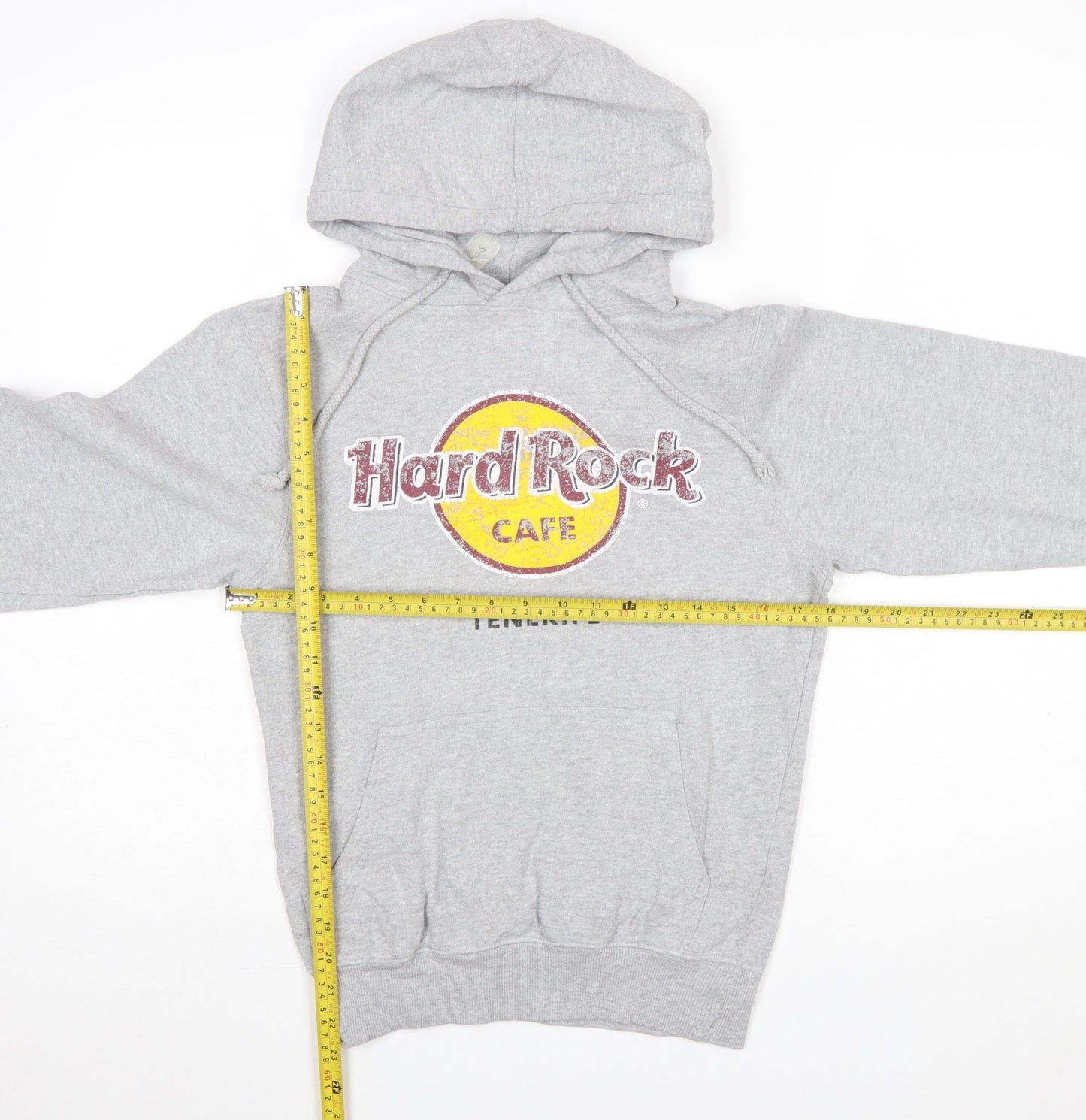 Hard Rock Cafe Women’s Grey Pullover Hoodie Small Tenerife Logo