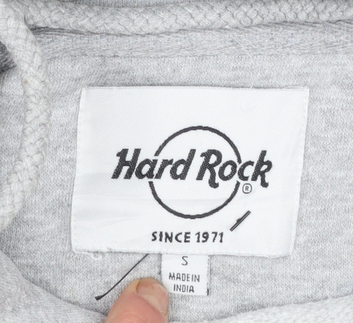 Hard Rock Cafe Women’s Grey Pullover Hoodie Small Tenerife Logo