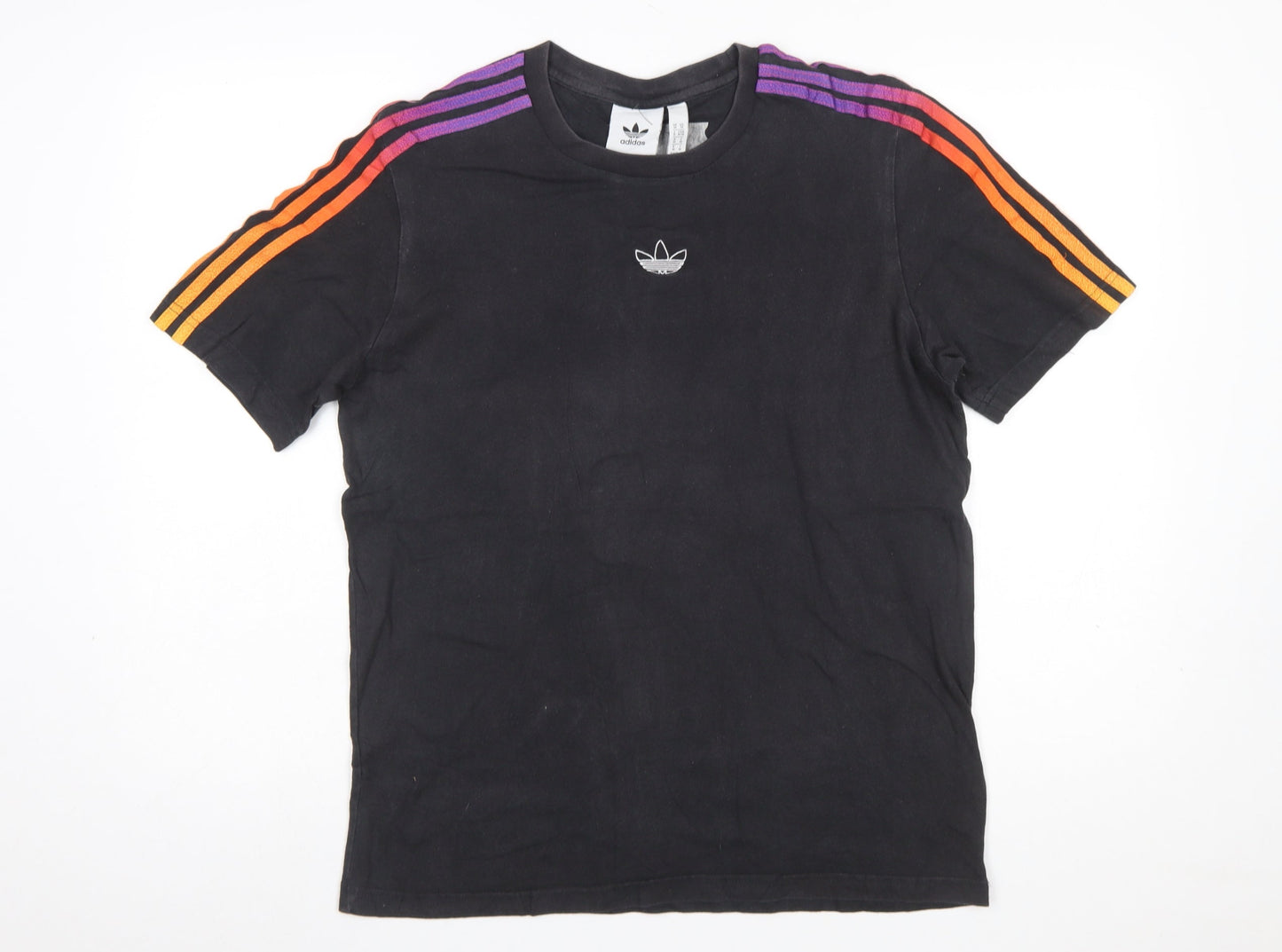 adidas Men's Black Short Sleeve Retro Sports T-Shirt Size M
