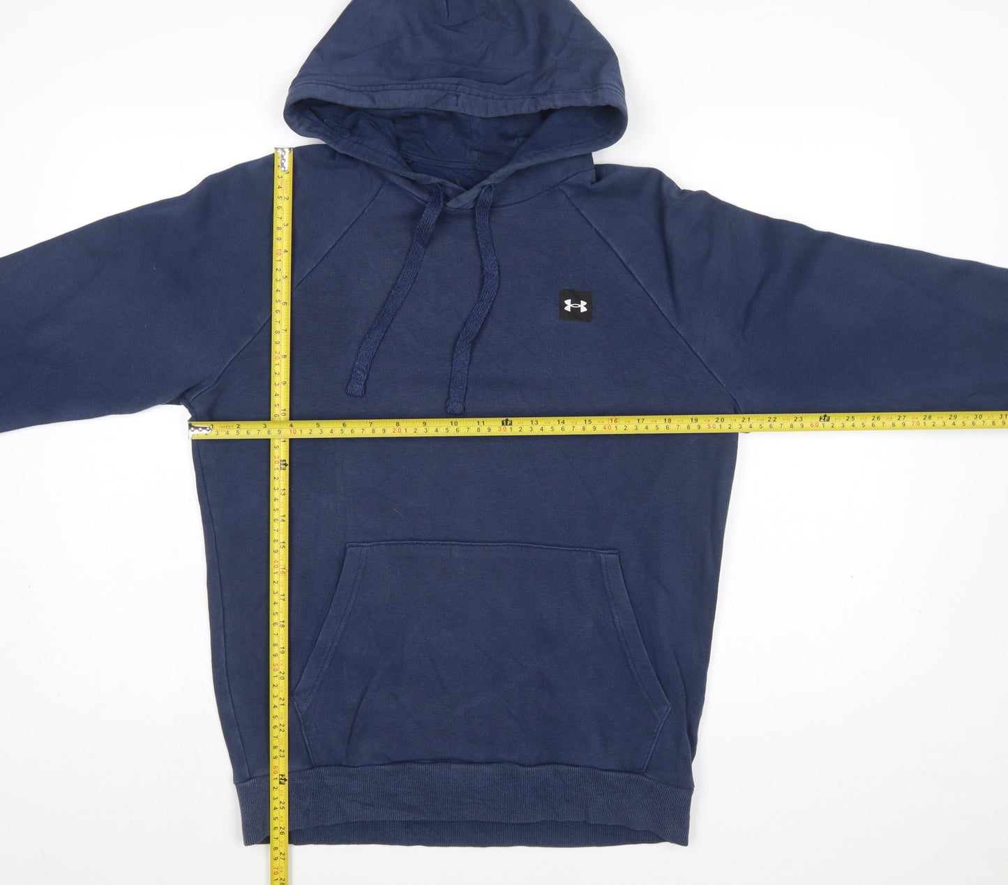 Under Armour Men's Blue Pullover Hoodie Small Cotton Blend