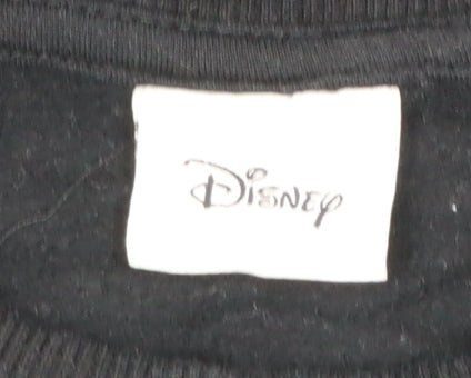 Disney Women’s Black Mickey Mouse Cotton Sweatshirt Size 8