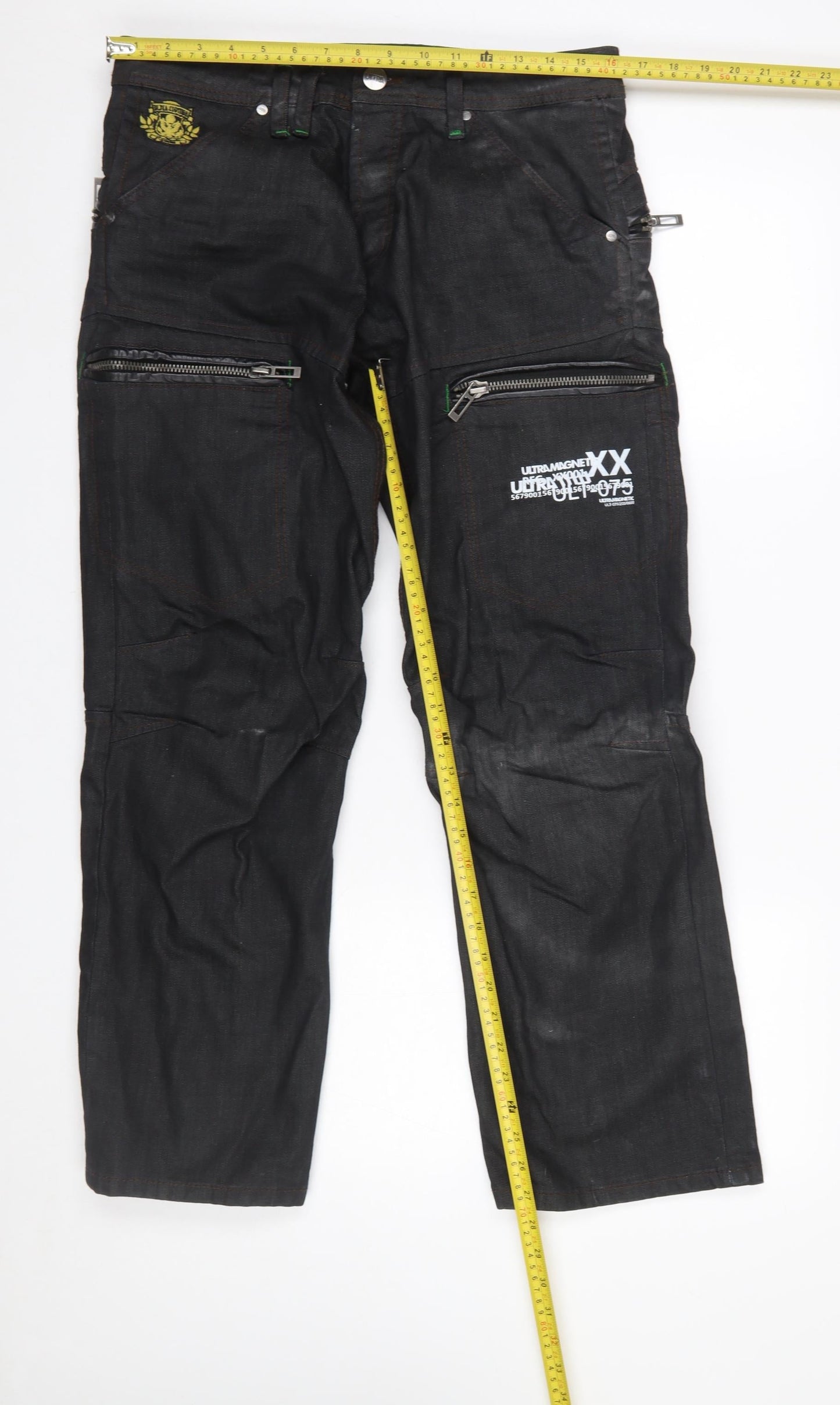 Ultramagnetic Men's Black Straight Fit Denim Jeans Size 32