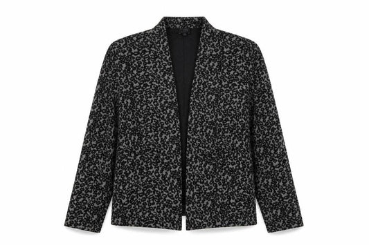 Marks & Spencer Women’s Grey Animal Print Blazer UK 16 Regular Fit