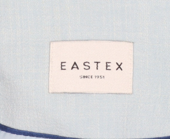 Eastex Women Blue Classic Linen Blend Suit Jacket UK 16