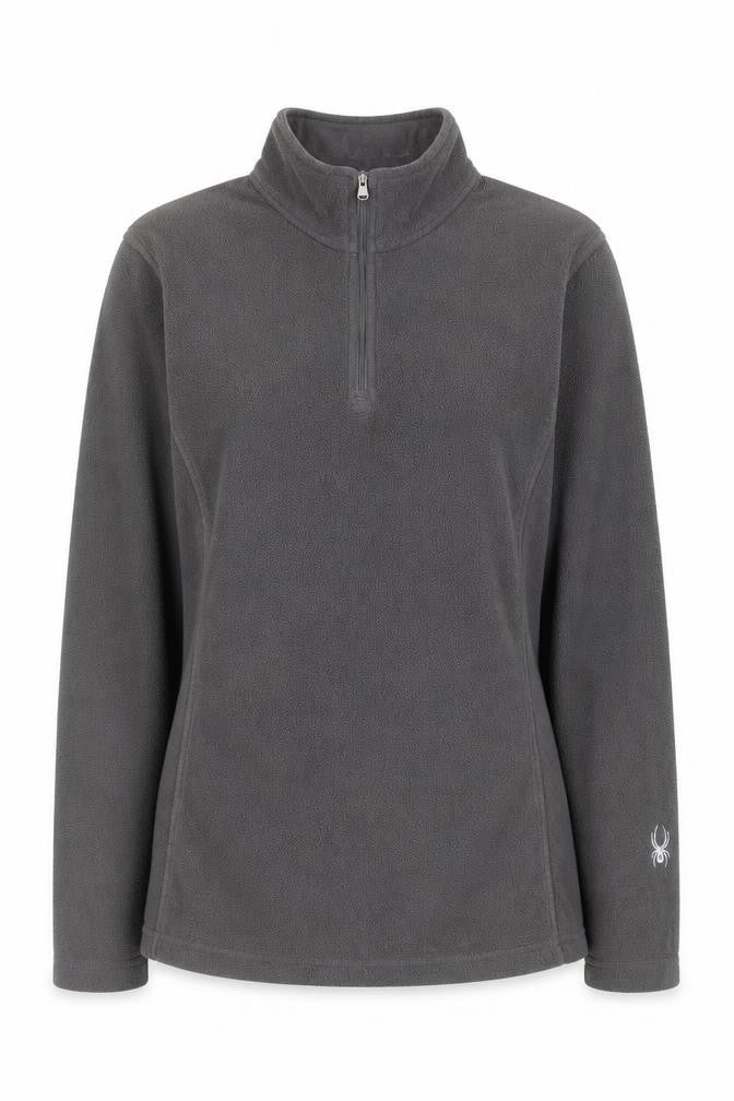 Spyder Women’s Grey Fleece 1/4 Zip Pullover Sweatshirt Size L 14/16