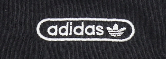 Adidas Men's Black XL Crew Neck Short Sleeve Cotton T-Shirt