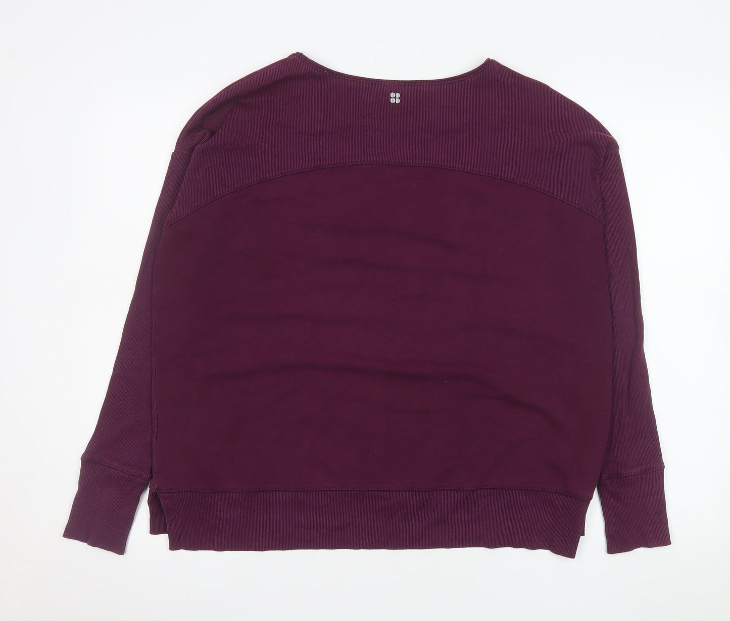 Sweaty Betty Women's Purple Cotton Blend Pullover Sweatshirt Size S
