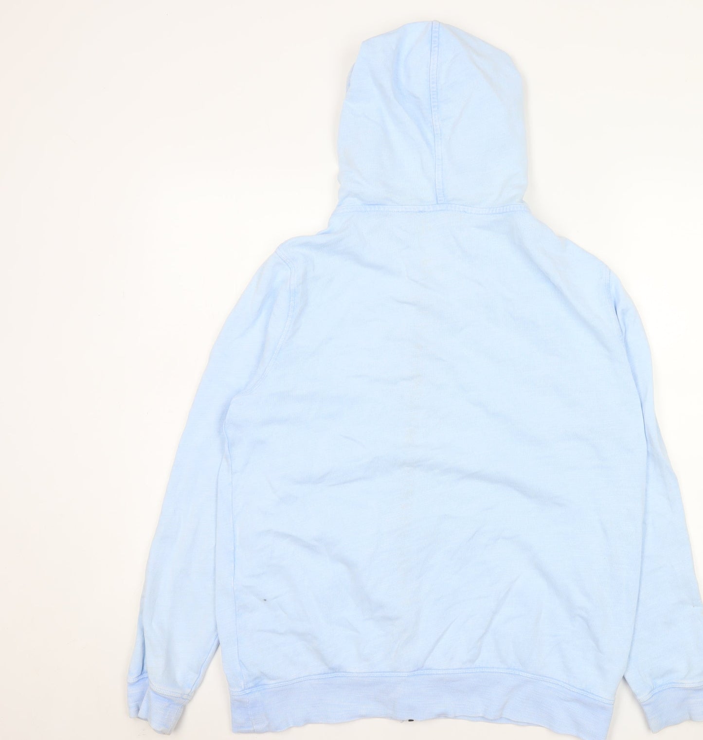 Marks and Spencer Women Blue Size 14 Hooded Cotton Zip Jacket