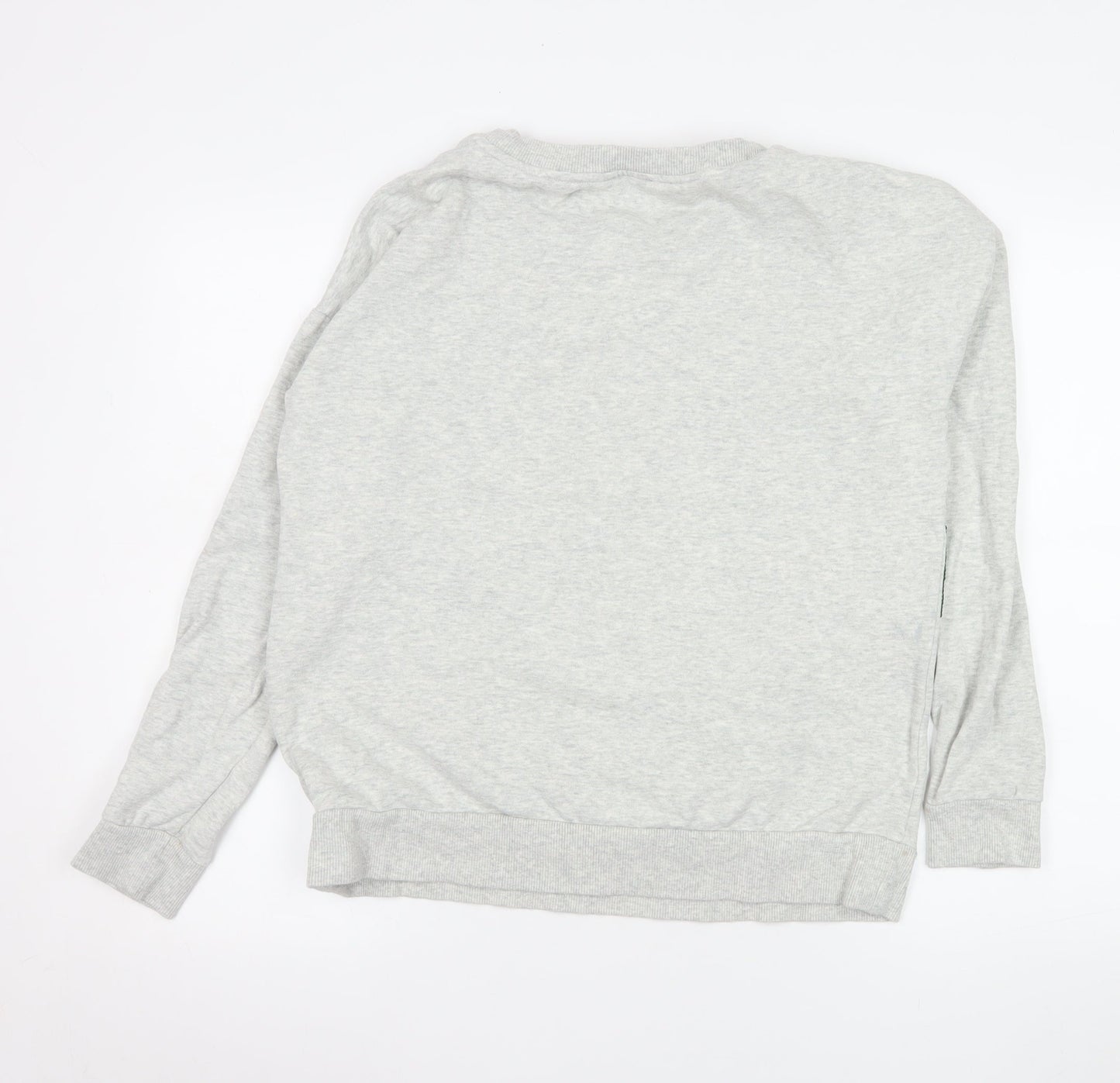 Next Women Grey Sequin Dog Christmas Sweatshirt Size M