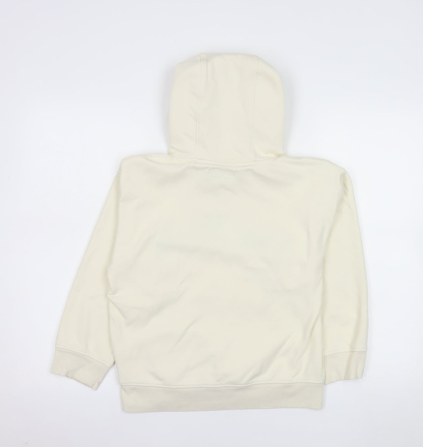 Next Girls Beige New York Hoodie 10 Years Cotton Blend Pullover