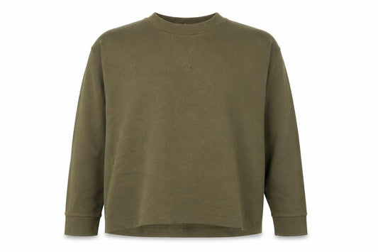 River Island Men’s Green Relaxed Fit Long Sleeve Cotton Top L