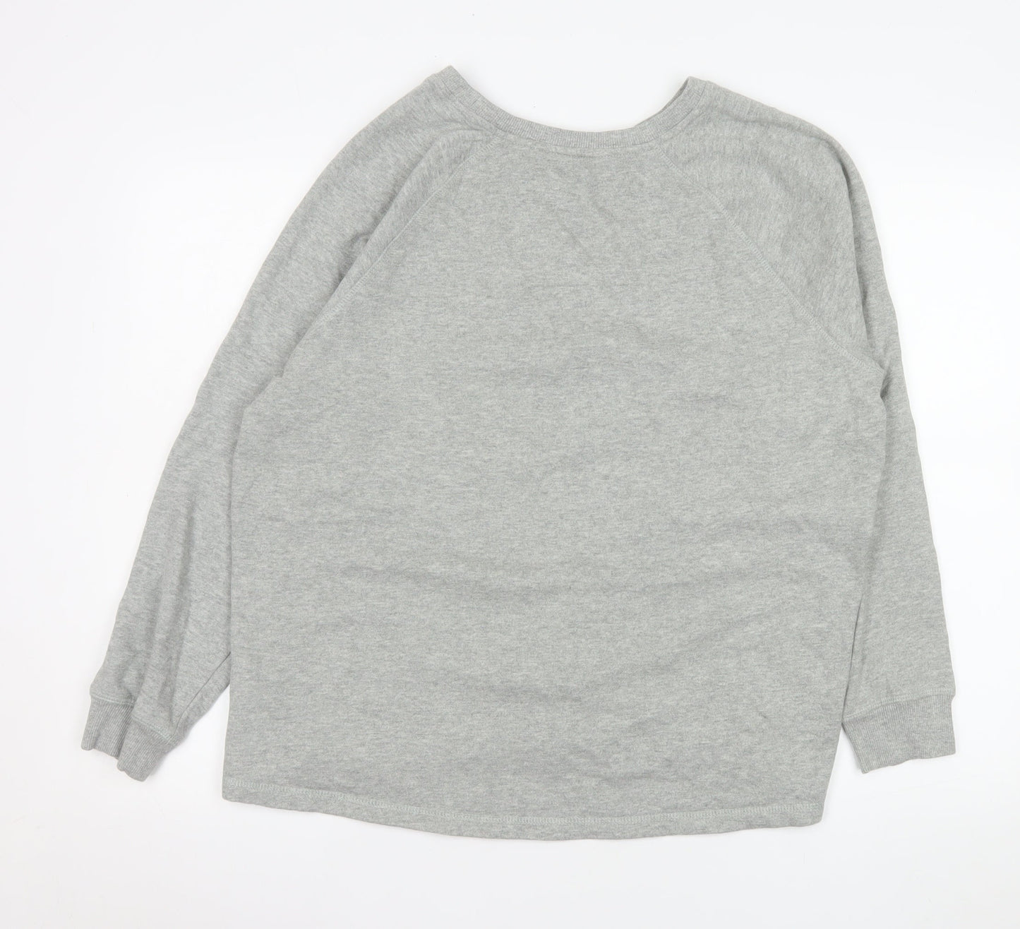 Next Women Grey Sequin Reindeer Sweatshirt UK 18 Long Sleeve Christmas Casual