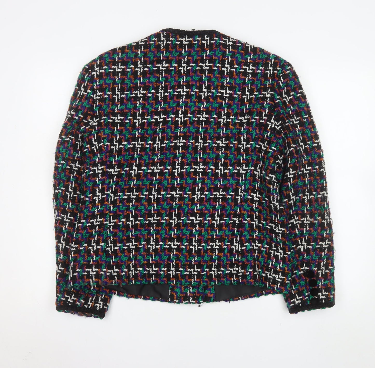 Alexon Women's Multicoloured Tweed Wool Blend Suit Jacket UK 14