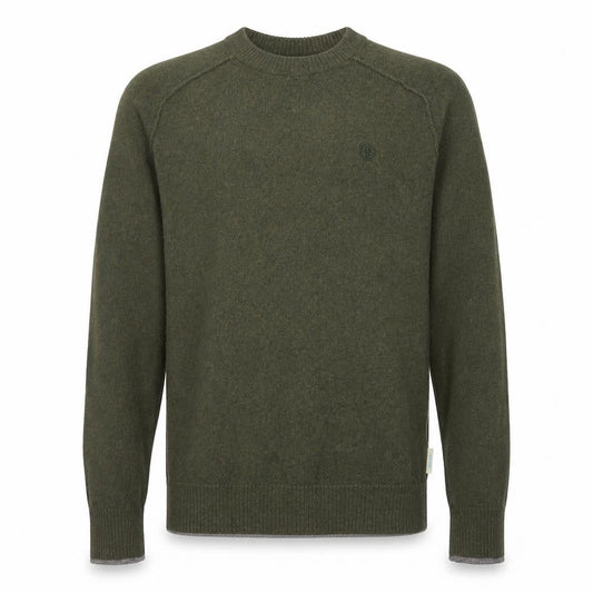 FatFace Men's Green XS Cotton Wool Crew Neck Jumper