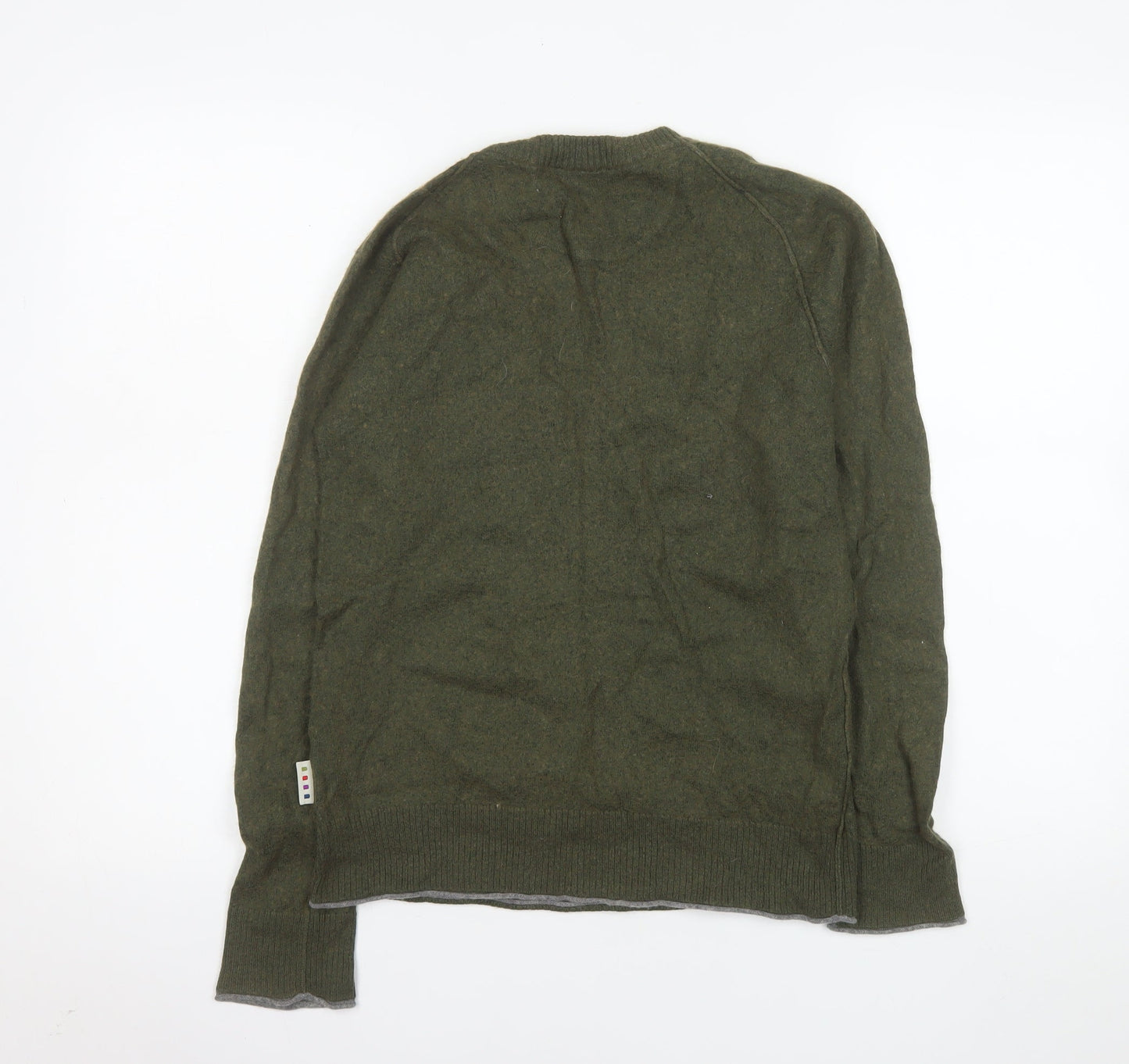 Fat Face Men's Green XS Cotton Wool Crew Neck Jumper