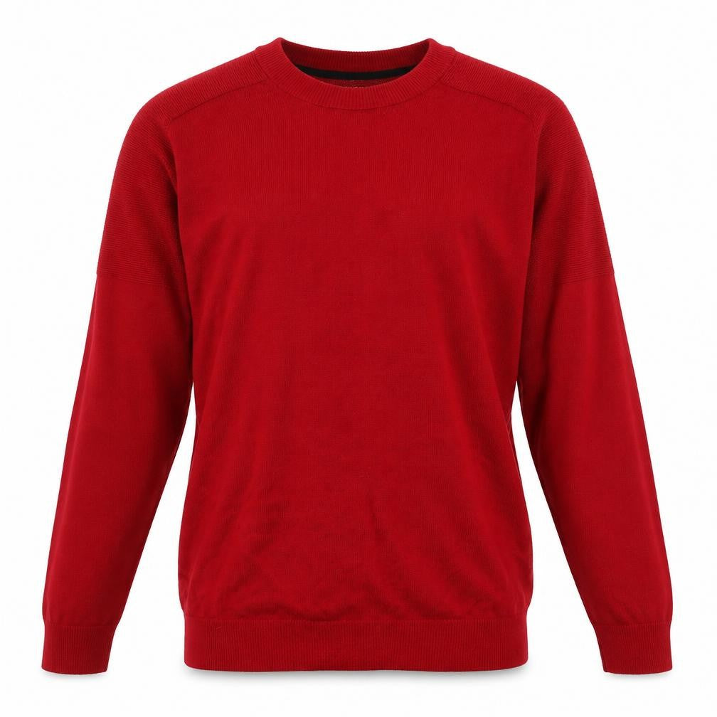 Nike Men's Red 2XL Crew Neck Pullover Jumper Wool Blend