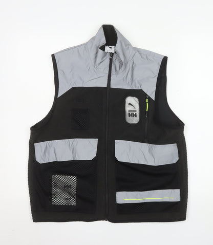 Additional front view of Puma Women’s Black Reflective Activewear Vest Jacket, size S