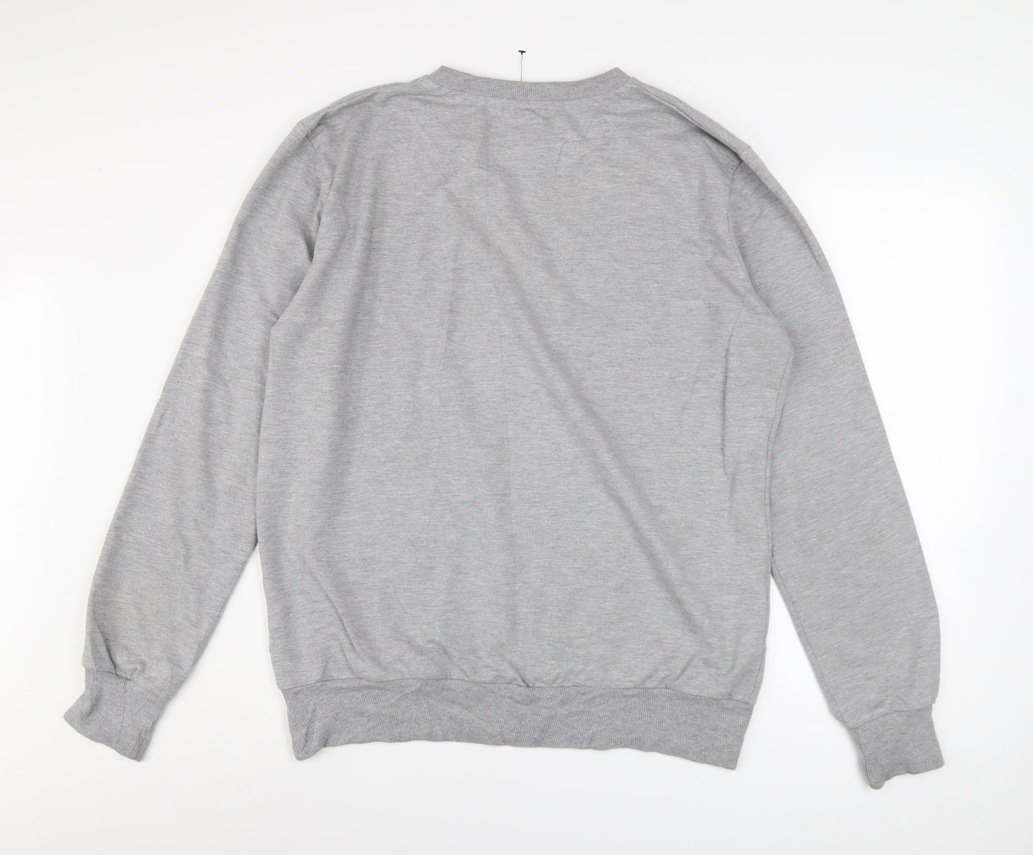 Superman Men's Grey XL Pullover Sweatshirt with Camo Logo