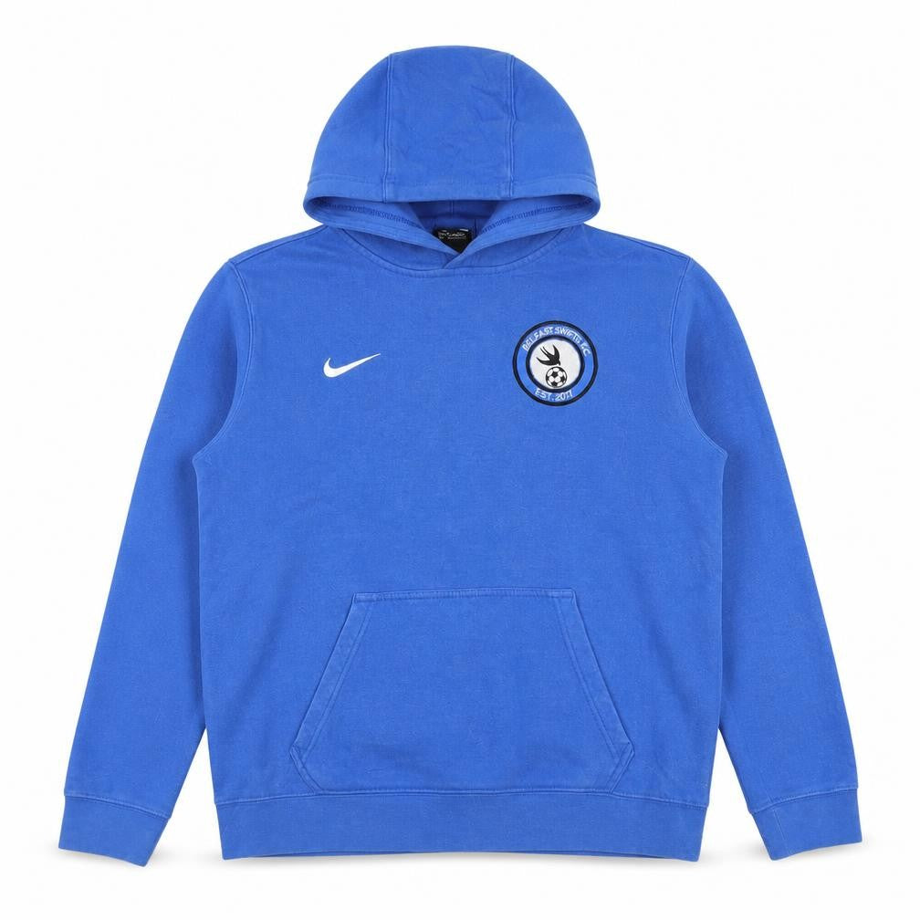Nike Boys Blue XL Pullover Hoodie – Football Logo Graphic Sweatshirt