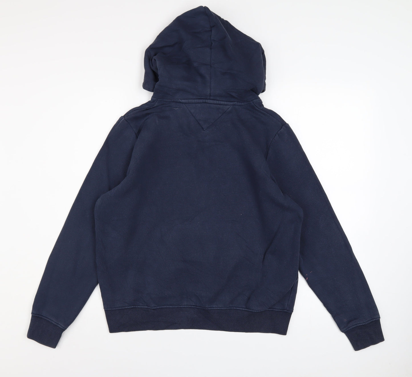 Tommy Jeans Men's Blue Pullover Hoodie Medium Logo Cotton Blend