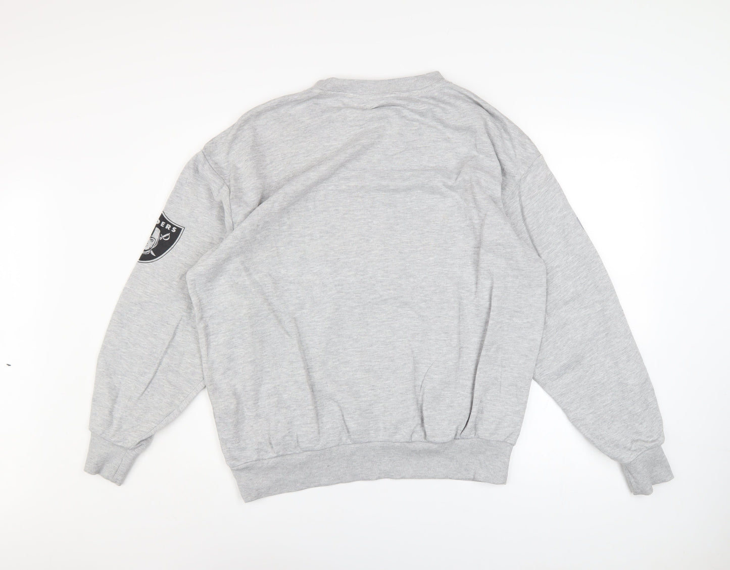 Primark NFL Raiders Grey Men's Small Graphic Pullover Sweatshirt