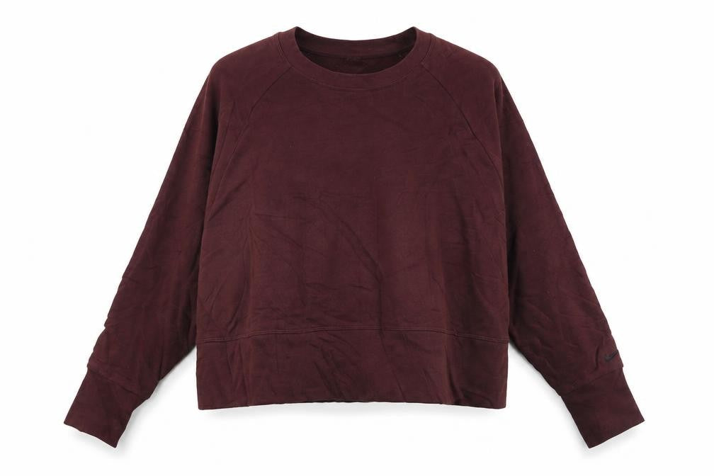 Nike Womens Burgundy Dri-Fit Pullover Sweatshirt Medium