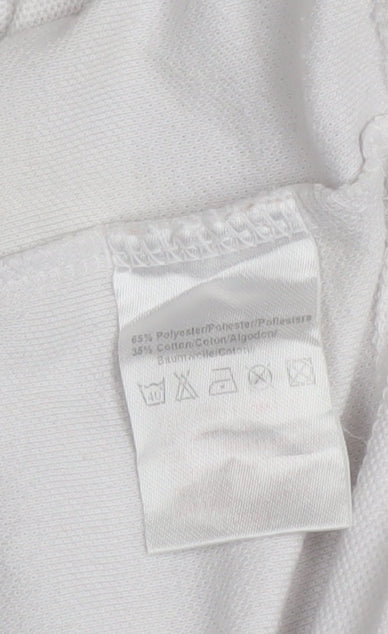 Umbro Men's White Short Sleeve Polo Shirt Size M Classic Fit