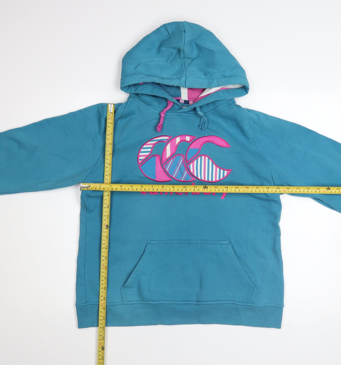Canterbury Womens Blue Logo Pullover Hoodie Size 14