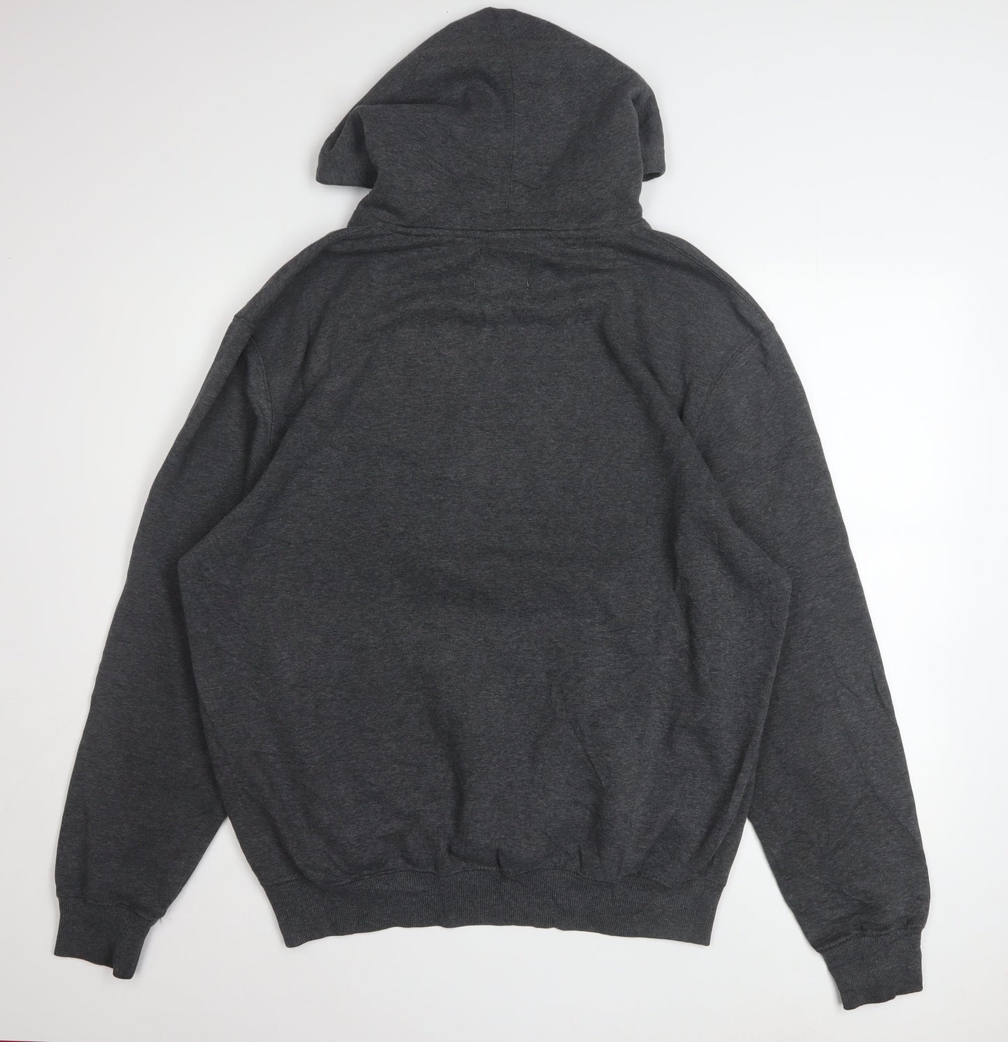 Majestic Men Dark Grey New York Yankees Hoodie L Pullover Fleece