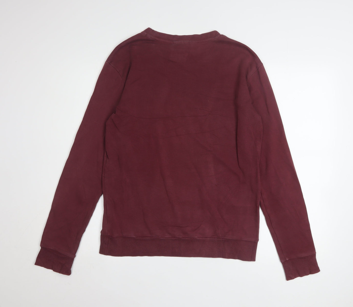 Hugo Boss Unisex Red Logo Graphic Cotton Sweatshirt Size S