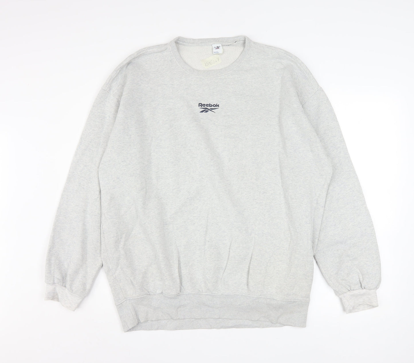 Reebok Men's Grey Crew Neck Pullover Sweatshirt Size M