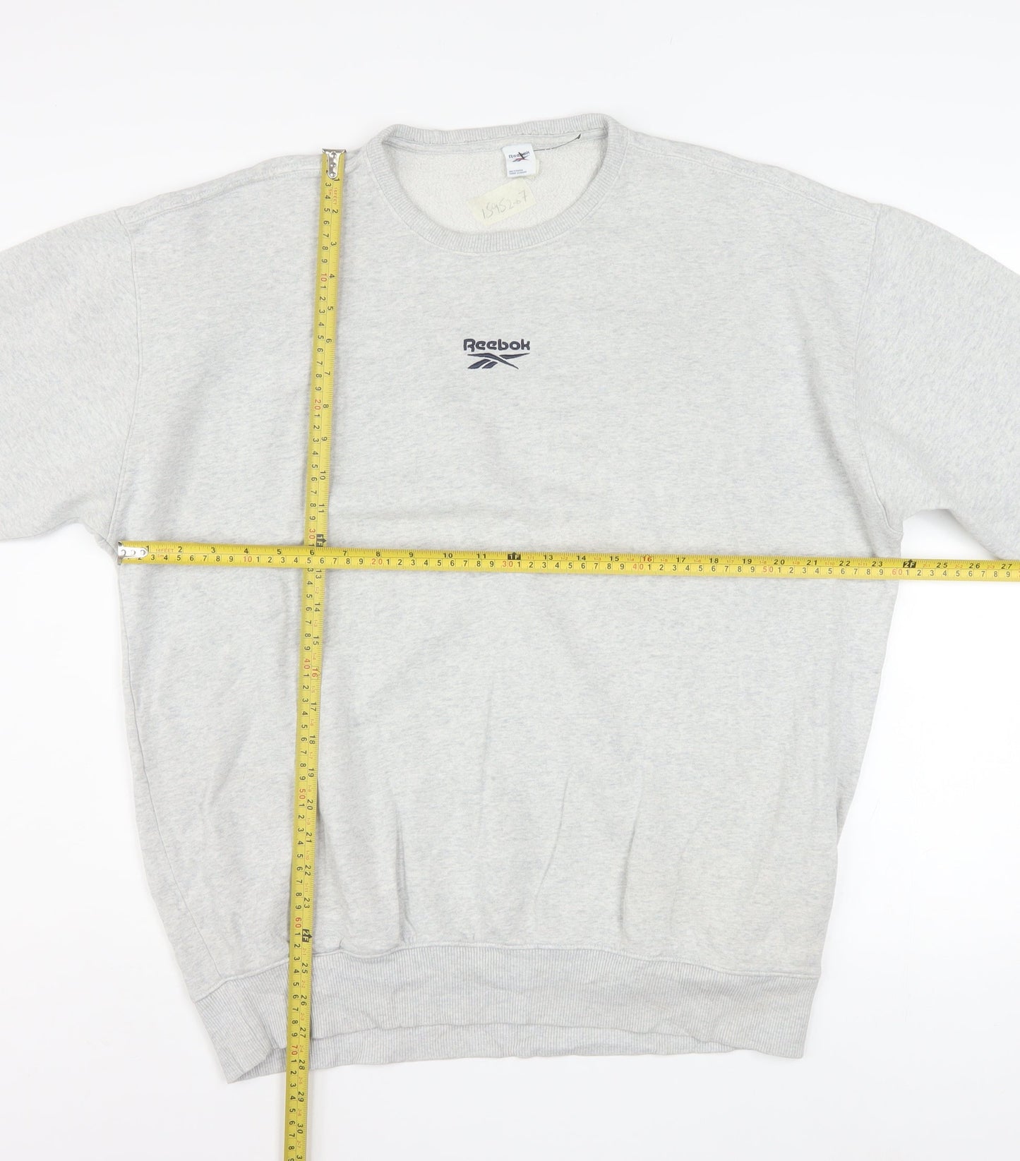 Reebok Men's Grey Crew Neck Pullover Sweatshirt Size M