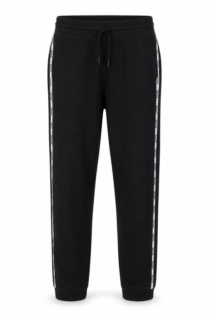 Hugo Men’s Black XS Jogger Trousers with Side Stripe