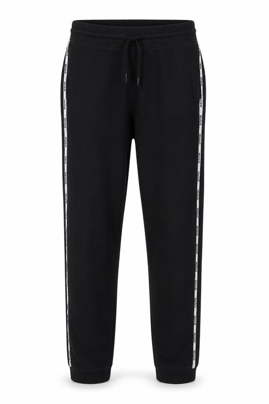 Hugo Men’s Black XS Jogger Trousers with Side Stripe
